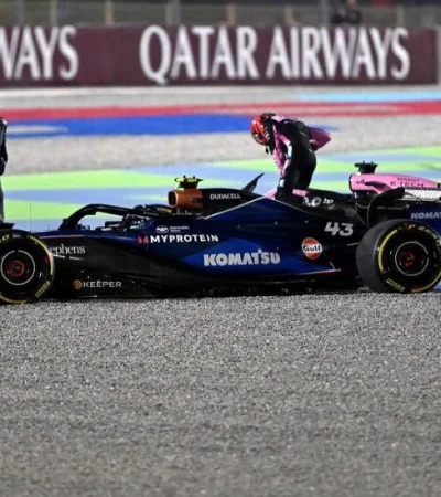 Choque y despedida: Colapinto fuera del Gran Premio de Qatar