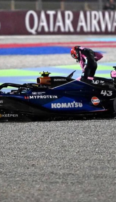 Choque y despedida: Colapinto fuera del Gran Premio de Qatar