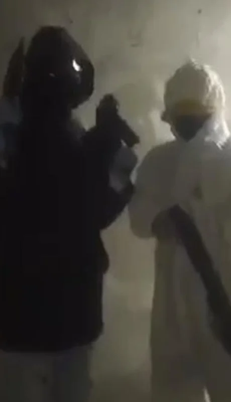 Imagen del video con las amenazas.