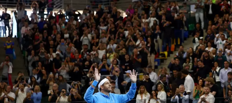 Juan Martín del Potro fue ovacionado por los presentes en su último desafío: "Olé, olé, olé, olé... Delpooo, Delpooo".