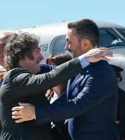 Javier Milei y Luis Petri.