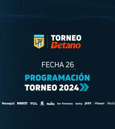 Programación oficial de la fecha 26.