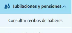 Así verán la opción los jubilados y pensionados