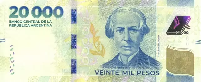 Billete de 20 mil