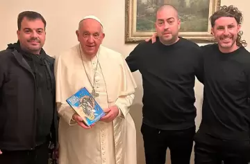 A 20 años de Cromañón, el papa Francisco recibió al Pato Fontanet