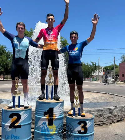 El podio de la principal competencia de La Paz