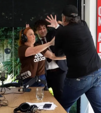 Belliboni y Fijap, del debate a los golpes en el canal de María Julia Oliván