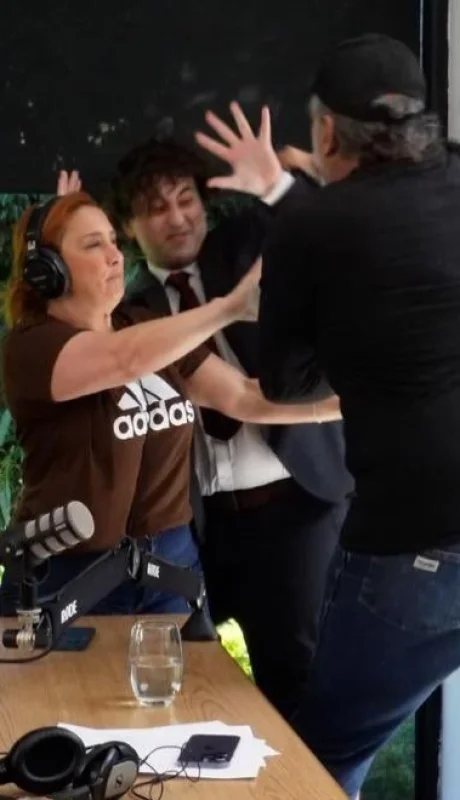 Belliboni y Fijap, del debate a los golpes en el canal de María Julia Oliván