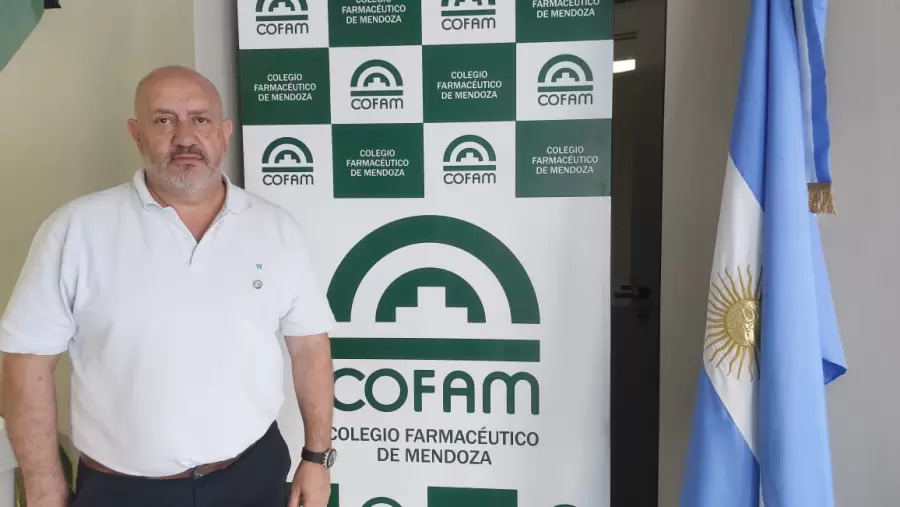 Presidente del Directorio del Colegio Farmacéutico de Mendoza, Mario Valestra.