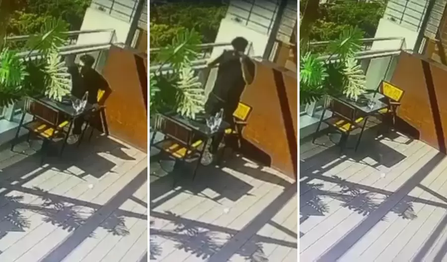 Impactantes imágenes que muestran los últimos minutos de la vida de la víctima. (Gentileza: 0221.com.ar)