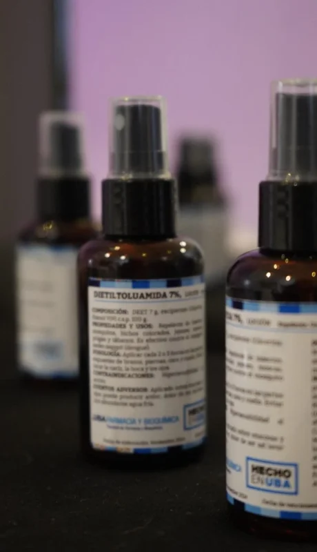 La loción se fabrica y embotella en el mismo departamento de Las Heras.