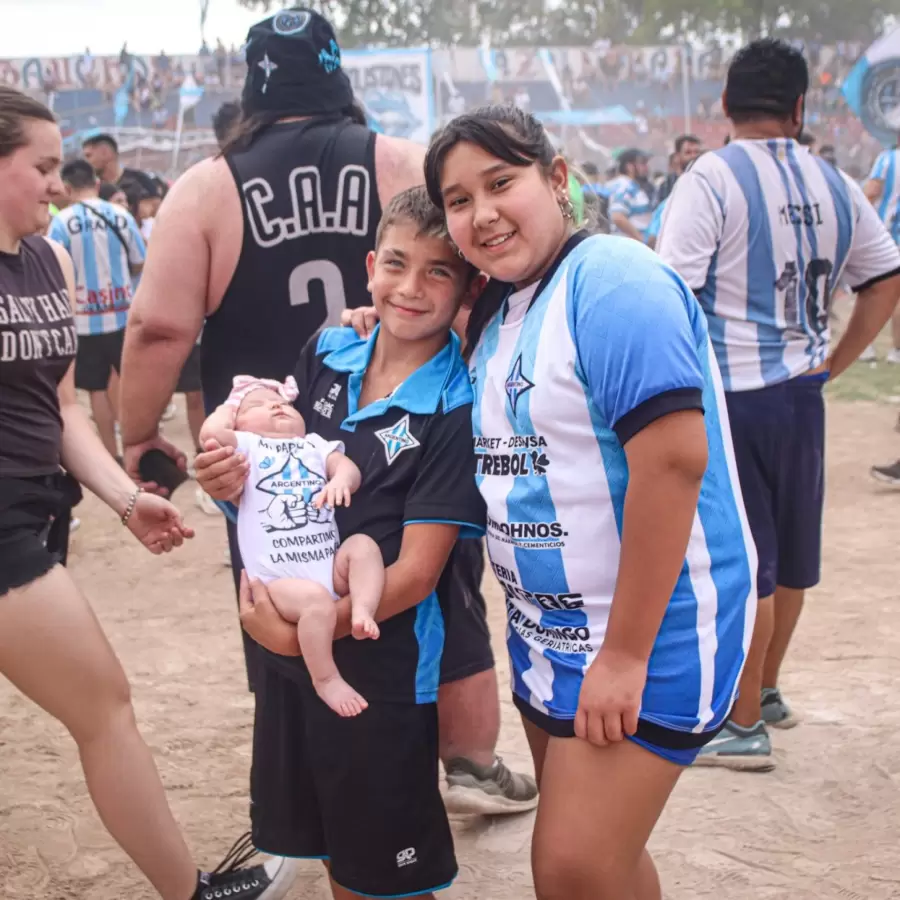 La familia albiceleste celebró a lo grande