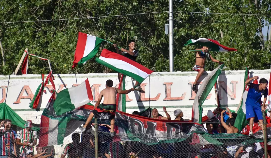 El festejo de los hinchas Italianos