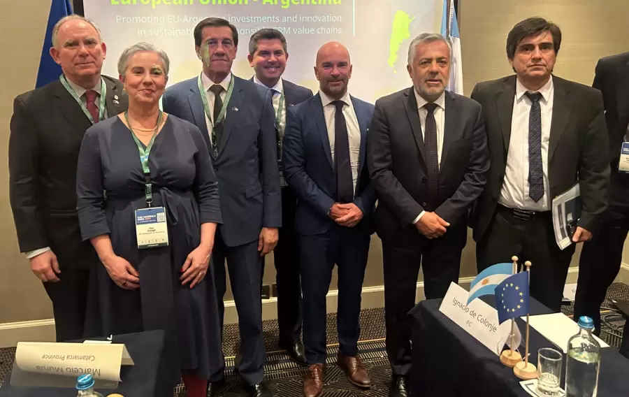 La delegación en su recorrida