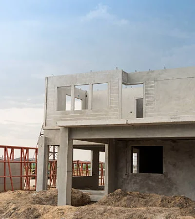 Construcción de viviendas.