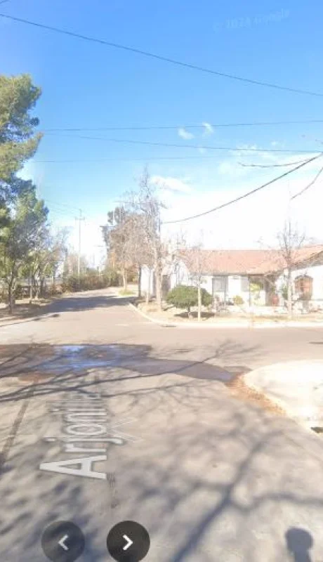 la esquina donde encontraron el vehículo