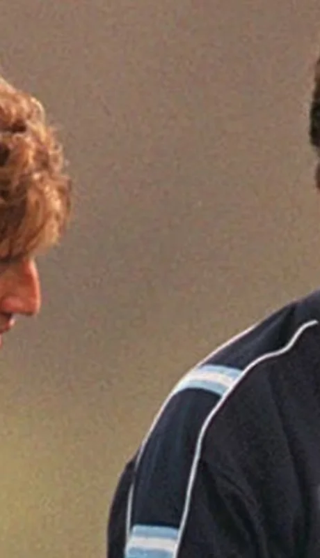 Hernán Crespo junto a Marcelo Bielsa