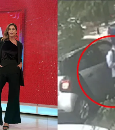 La situación quedó registrada por las cámaras de seguridad de América TV.