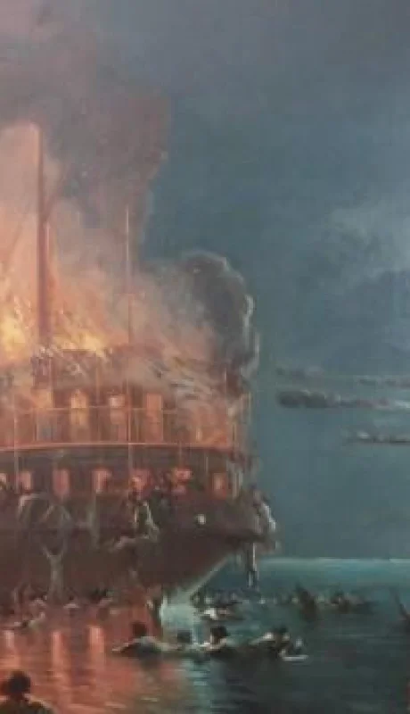 En el naufragio del vapor América, en la Nochebuena de 1871, un hombre se convirtió en leyenda. Imagen: web