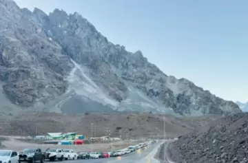 Comenzó el colapso en el paso a Chile y hay aceite derramado en la ruta