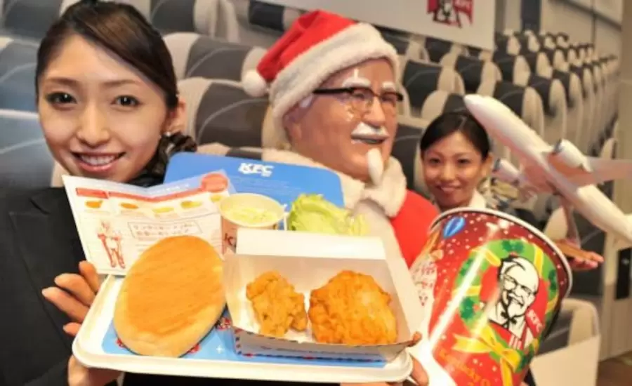 Japoneses, Navidad, y KFC.