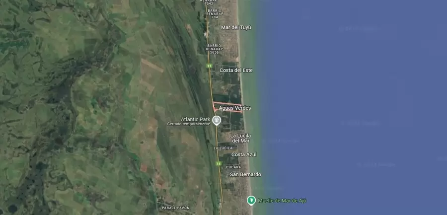 Aguas Verdes (imagen de Google)