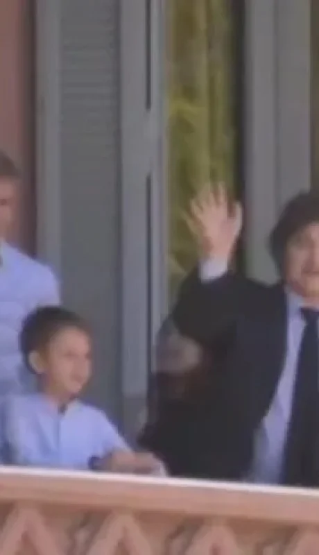 Milei y Palermo en la Casa Rosada.