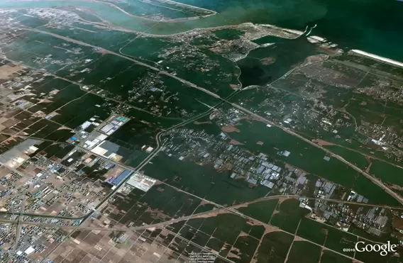 Watari en 2011, luego del tsunami.