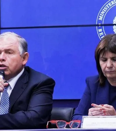 Los ministros de Seguridad y Relaciones Exteriores, Patricia Bullrich y Gerardo Werthein