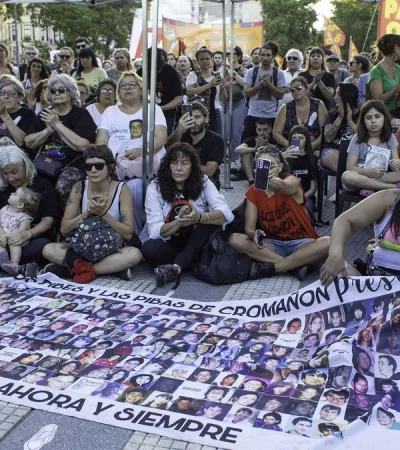 El homenaje a las víctimas de Cromañón en Plaza de Mayo.