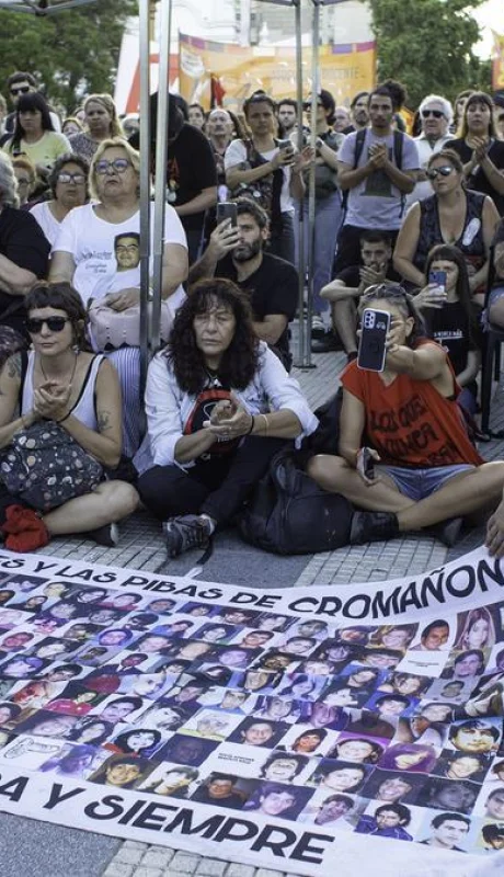 El homenaje a las víctimas de Cromañón en Plaza de Mayo.