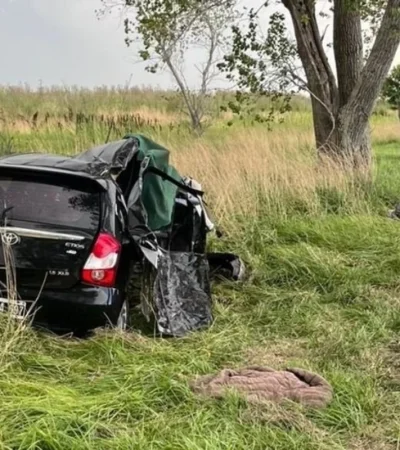 El conductor era esposo de la víctima.