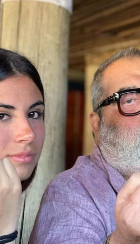 Jorge Lanata y su hija Lola.