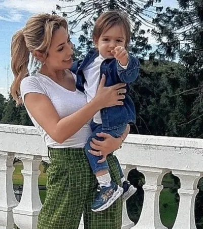 Fabiola y su hijo Francisco