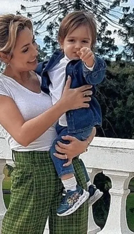 Fabiola y su hijo Francisco