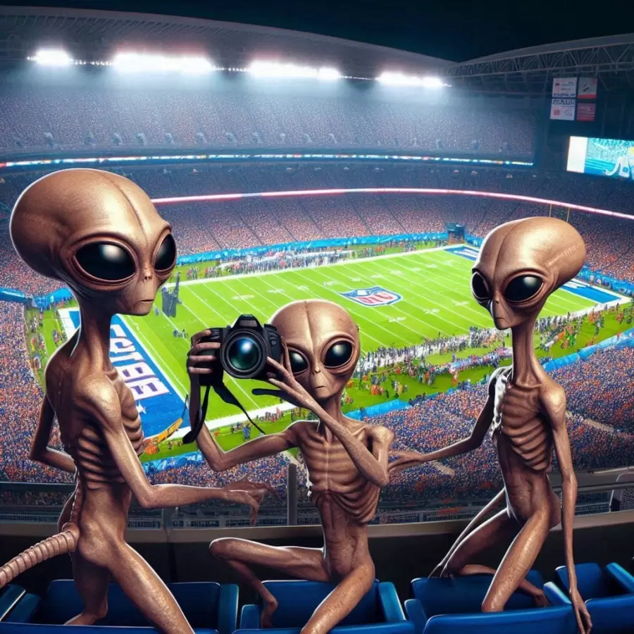 Aliens en Super Bowl
