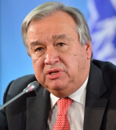 António Guterres, secretario general de las Naciones Unidas.