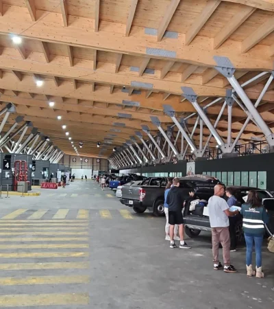 La aduana chilena en el Paso Cristo Redentor.