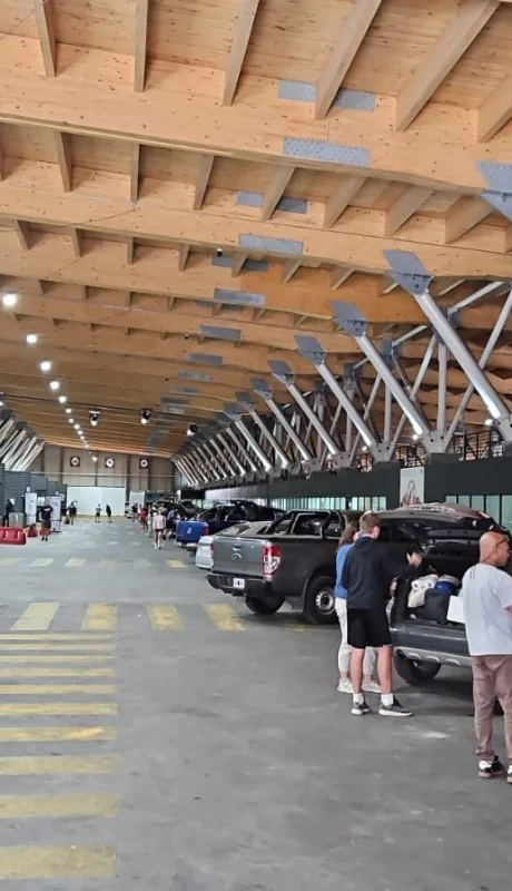 La aduana chilena en el Paso Cristo Redentor.