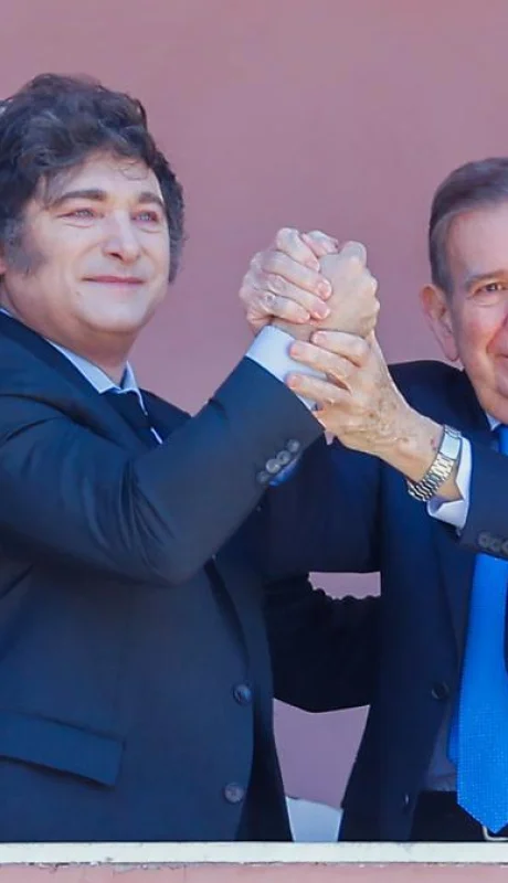 Milei y González Urrutia articulan un proyecto en conjunto en contra de la tiranía de Maduro y el chavismo.