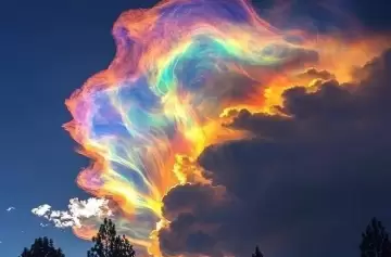 Increíble: el arco iris de fuego que se pudo ver en el cielo de Tucumán