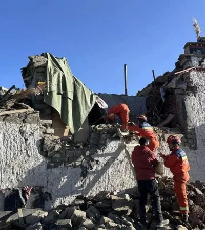 El terremoto tuvo epicentro en el poblado de Tsogo, donde viven unas 6.900 personas.