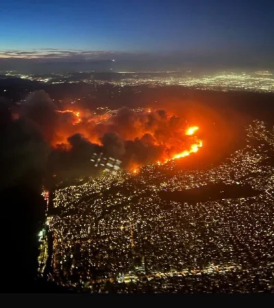 Impactante incendio en California.