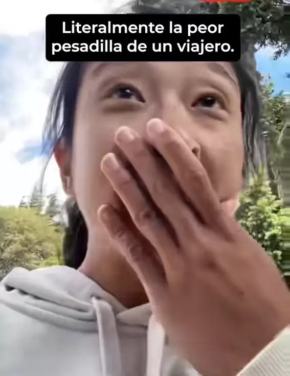 Relato de la turista que sufrió el robo de sus pertenencias.