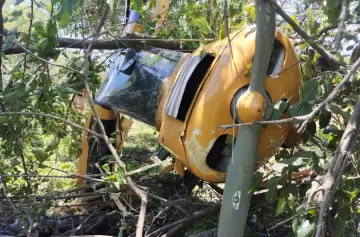 Una avioneta tuvo problemas en el motor y cayó en una cancha de rugby
