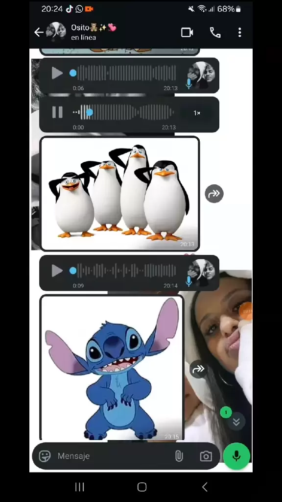 Imitó voces de varios personajes animados.