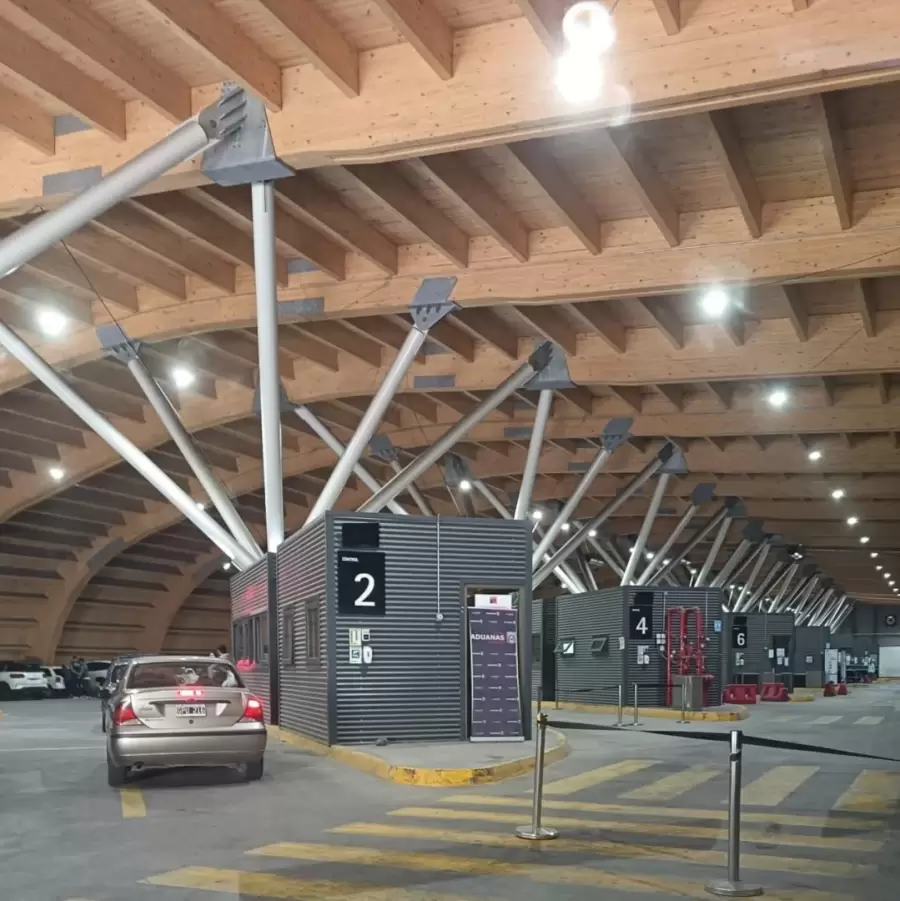 Interior del Complejo Los Horcones (lado argentino).