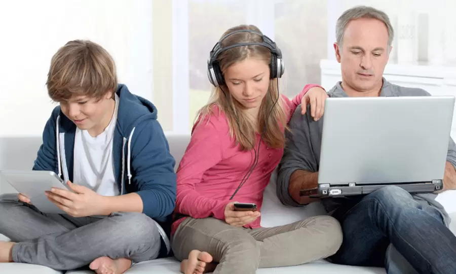 Relaciones familiares y tecnología