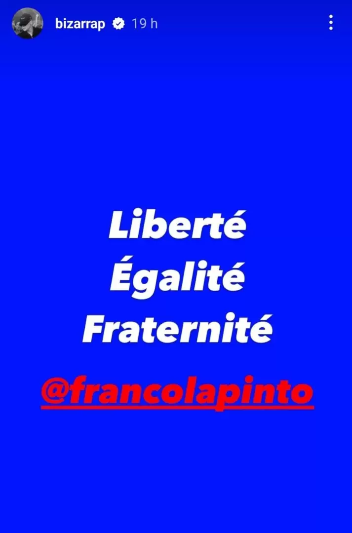 Libertad, Igualdad y Fraternidad, el posteo del músico Bizarrap tras confirmarse el cambio de escudería de Colapinto