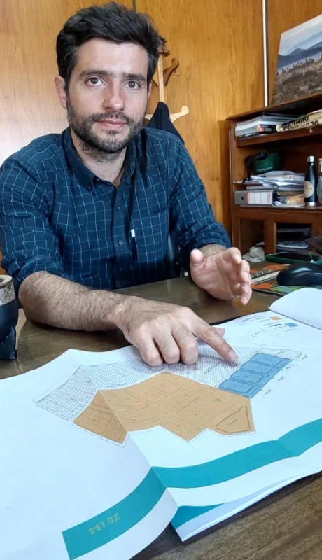 Sebastián Fermani contó el auspicioso plan de urbanización y construcción de viviendas.